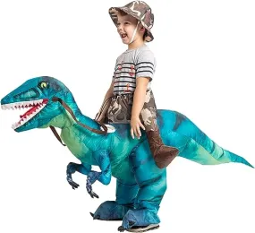 48 Tall Inflatable Dinosaur Rider Costume for Kids