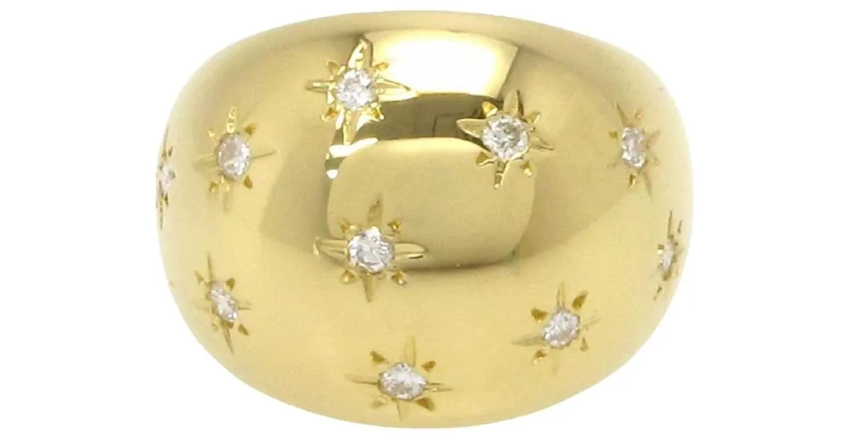 ***Anillo de diamantes en oro amarillo Van Cleef & Arpels Gold hardware 