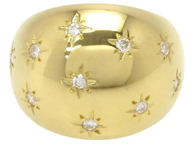 ***Anillo de diamantes en oro amarillo Van Cleef & Arpels Gold hardware 