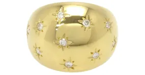 ***Anillo de diamantes en oro amarillo Van Cleef & Arpels Gold hardware 