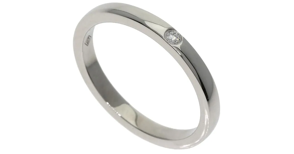 Anillo de Platino con Diamantes 1P Clásico Cartier para Mujeres 