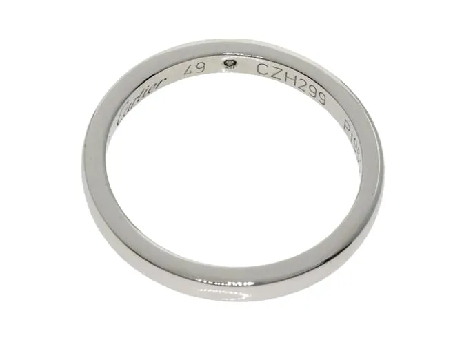 Anillo de Platino con Diamantes 1P Clásico Cartier para Mujeres 