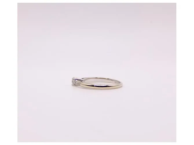 Anillo Mauboussin "Eres la sal de mi vida" diamantes en oro blanco 750%O Hardware de plata 