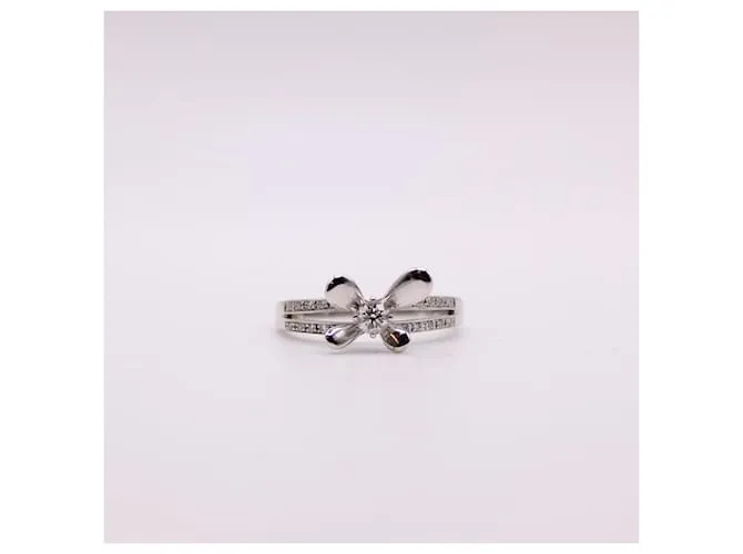 Anillo Mauboussin "Te amo" diamantes y oro blanco 750%O Hardware de plata 