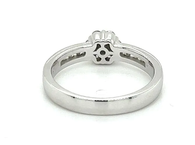 Autre Marque Anillo mujer oro blanco 14K CON DIAMANTES 0.41 ct. 