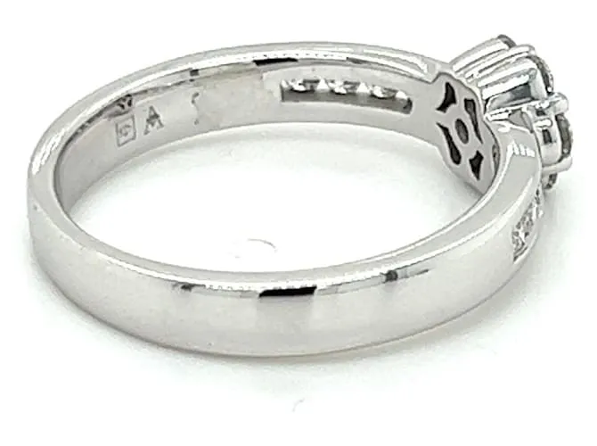 Autre Marque Anillo mujer oro blanco 14K CON DIAMANTES 0.41 ct. 