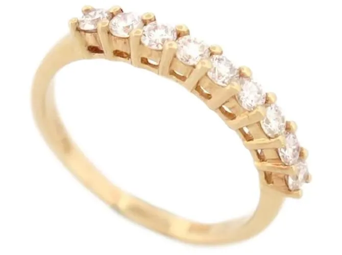 Autre Marque CONJUNTO DE ANILLO CON 9 diamantes 0.58quilates de oro amarillo 18k t 54 ANILLO ORO AMARILLO DIAMANTES Dorado 