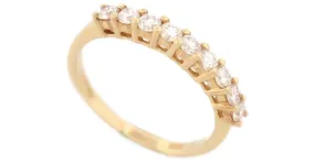 Autre Marque CONJUNTO DE ANILLO CON 9 diamantes 0.58quilates de oro amarillo 18k t 54 ANILLO ORO AMARILLO DIAMANTES Dorado 