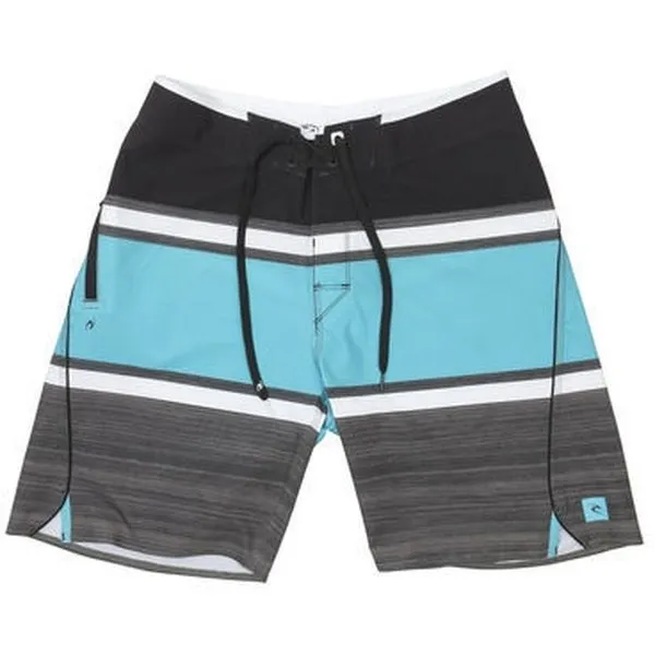 Bañador RIP CURL surfero niño Short elástico MIRAGE GAME ON B/S Ref. KBOAN4 negro/azul