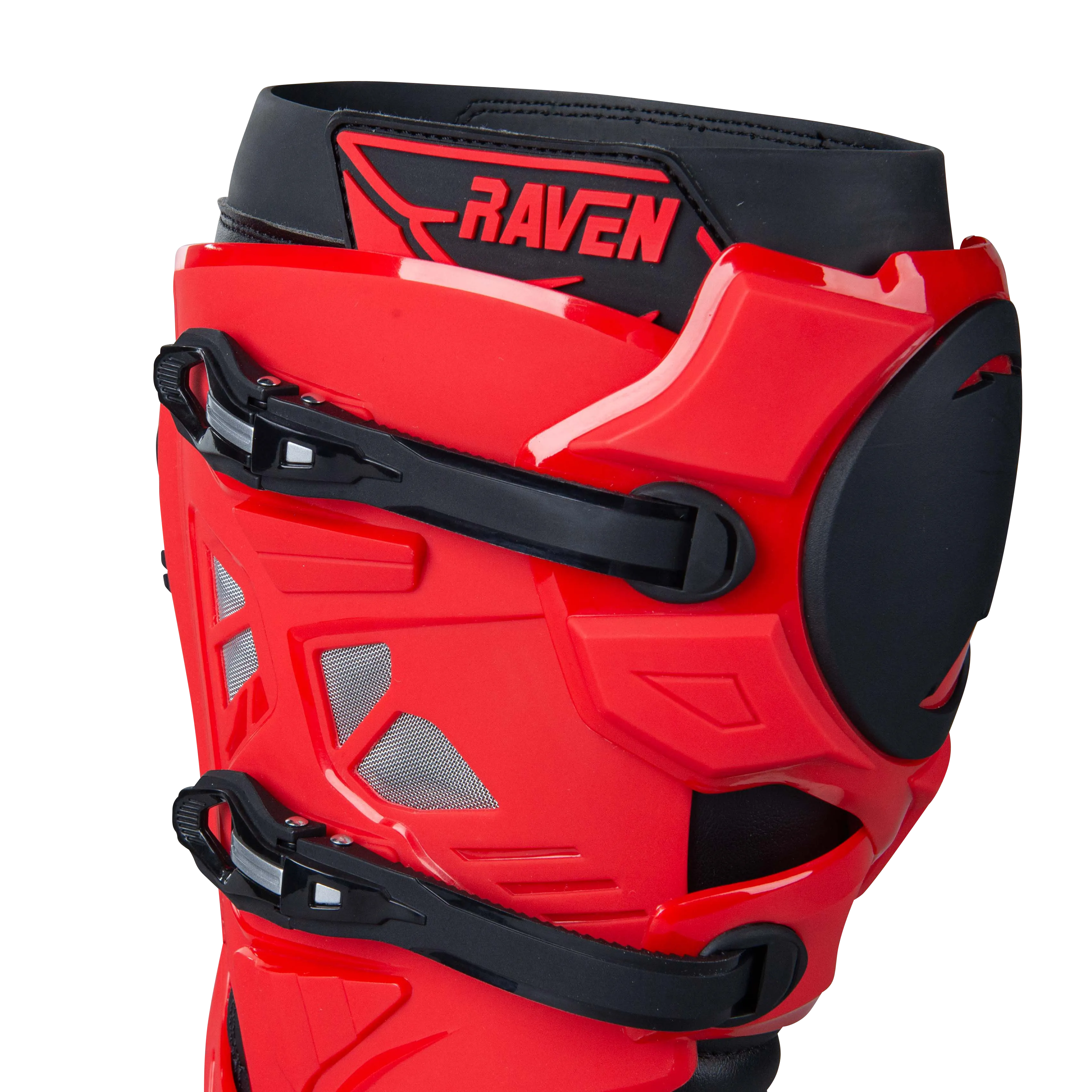 Botas de Cross Raven Champion Rojo-Blanco