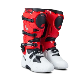 Botas de Cross Raven Champion Rojo-Blanco