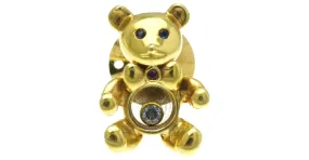 Broche Chopard Bear 90/2188-20 en oro amarillo de 18K con diamantes, rubíes y zafiros Dorado 