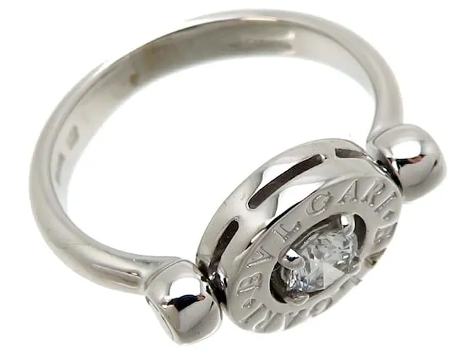 Bulgari Anillo de banda de diamantes para mujeres Bvlgari Dorado 