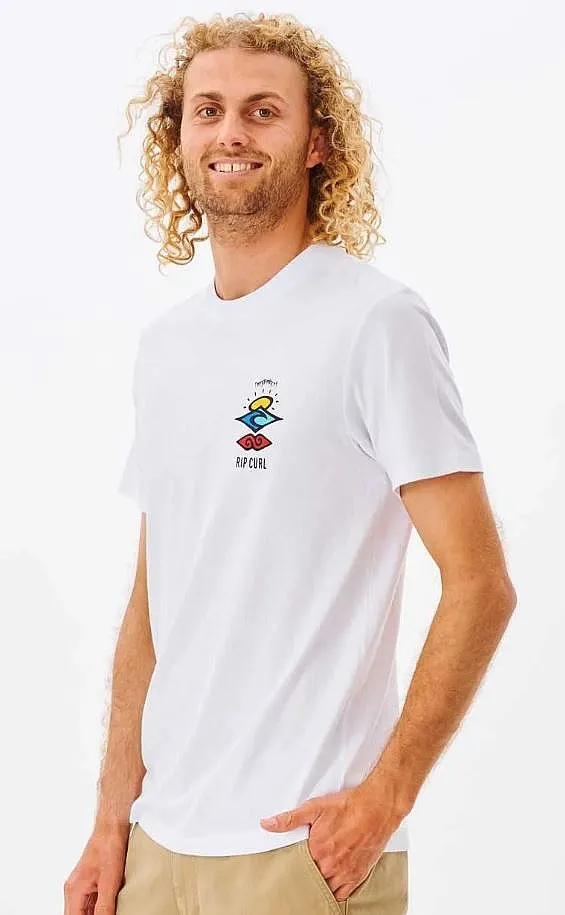 camisa Rip Curl Search Icon - White - men´s