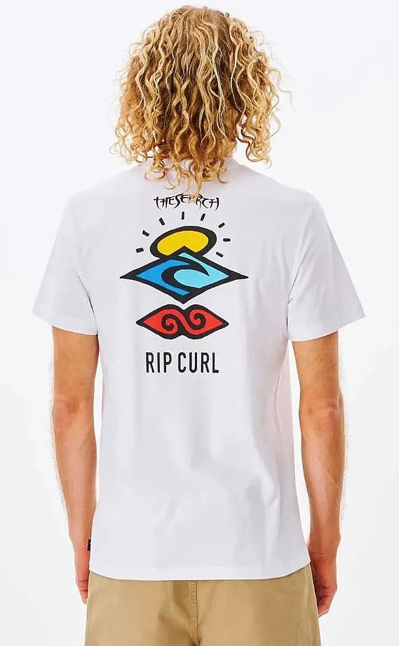 camisa Rip Curl Search Icon - White - men´s