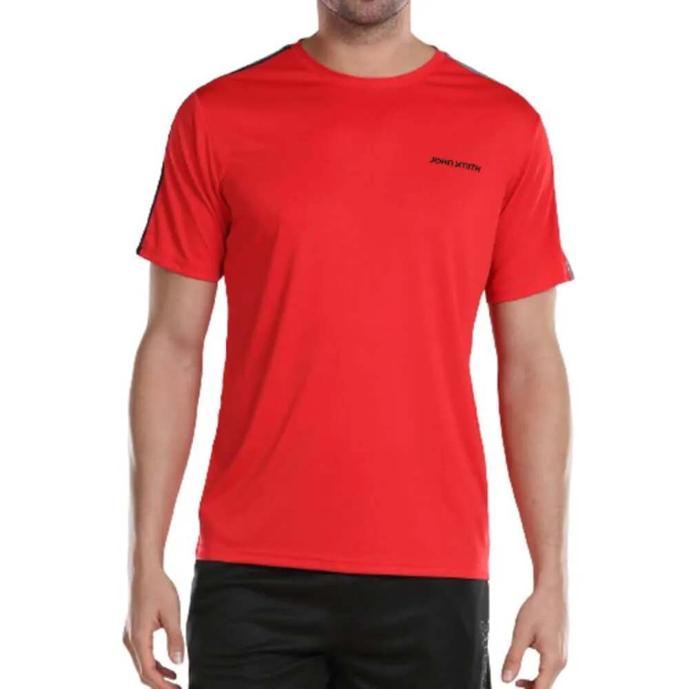 Camiseta Deportiva Hombre John Smith Brune. Carmesí.