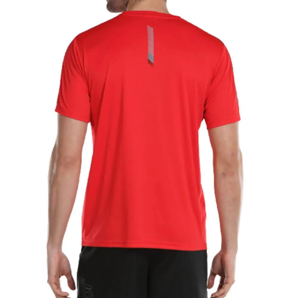 Camiseta Deportiva Hombre John Smith Brune. Carmesí.