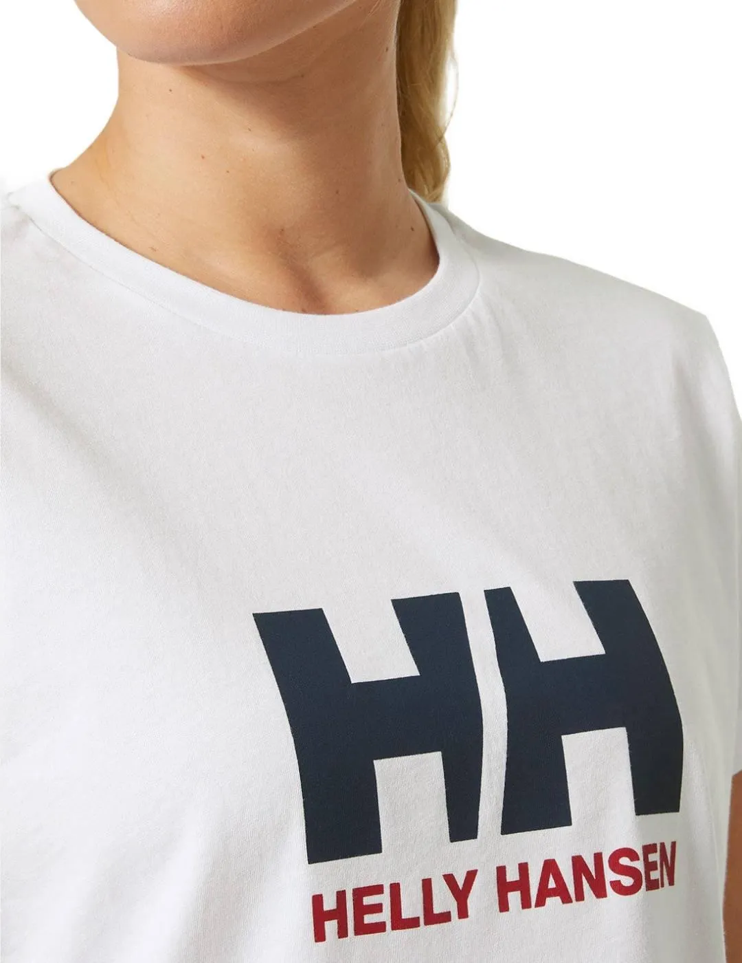 Camiseta Helly Hansen Logo blanca manga corta para mujer