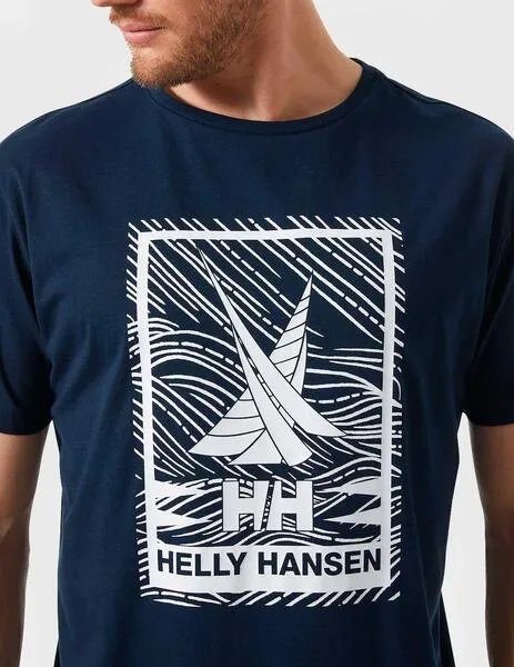 Camiseta Helly Hansen Shoreline T Shirt marino para hombre