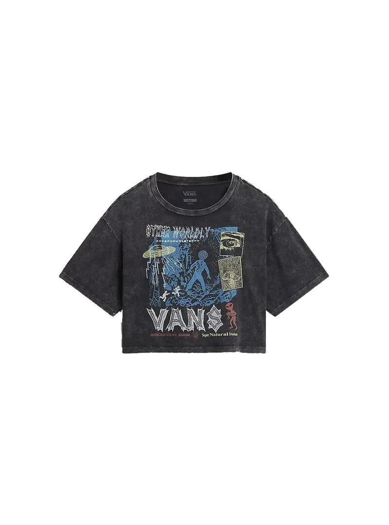 Camiseta Mujer Vans Super Natural Negra