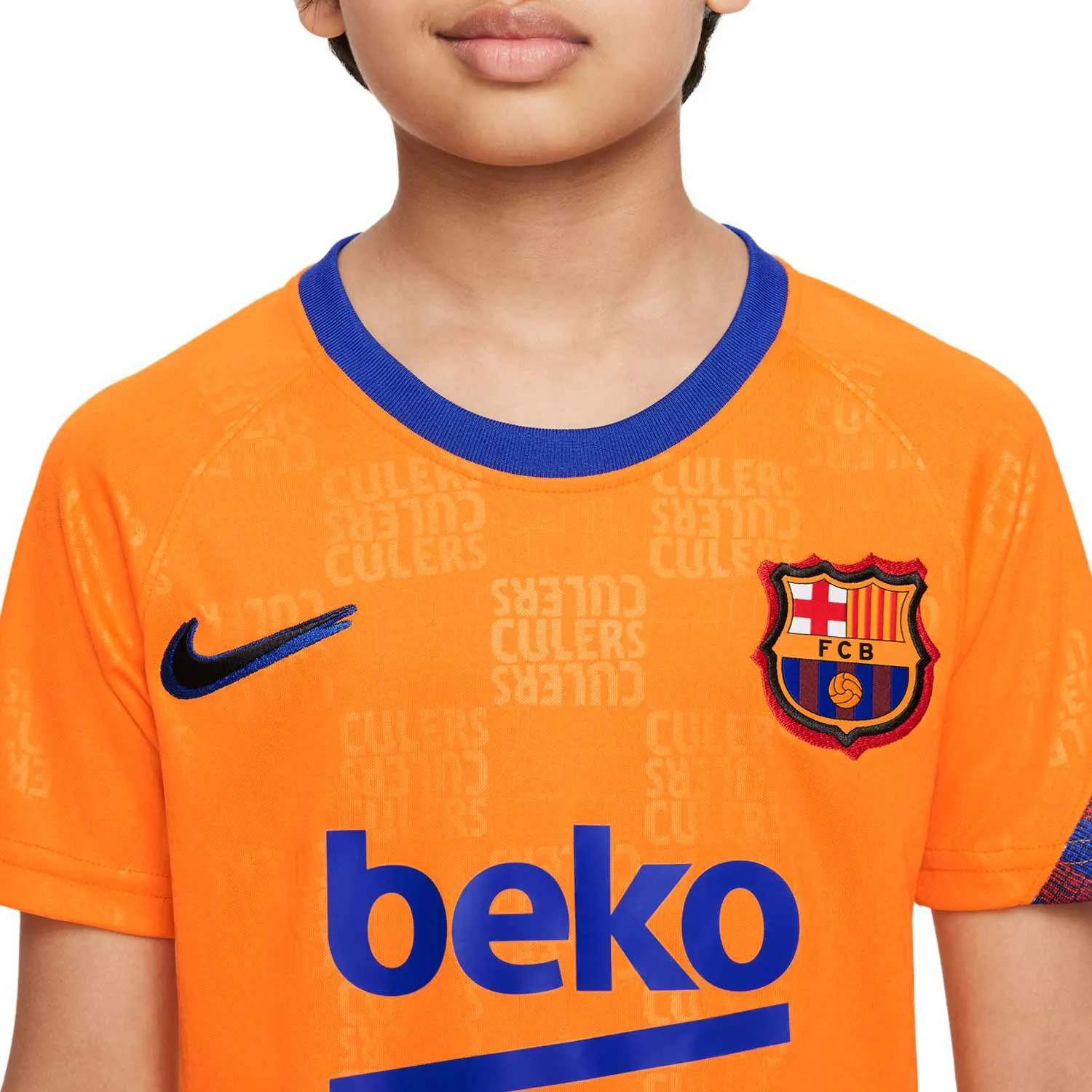 Camiseta Nike Barcelona niño pre-match