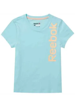 camiseta reebok azul/naranja niña