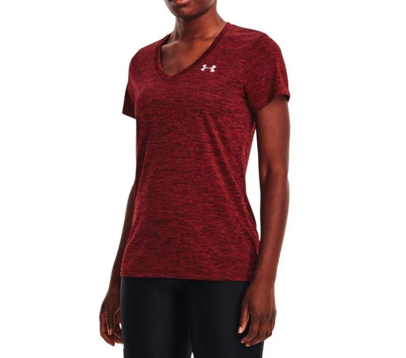 Camiseta Under Armour Tech SSV Mujer Rojo Jaspeado