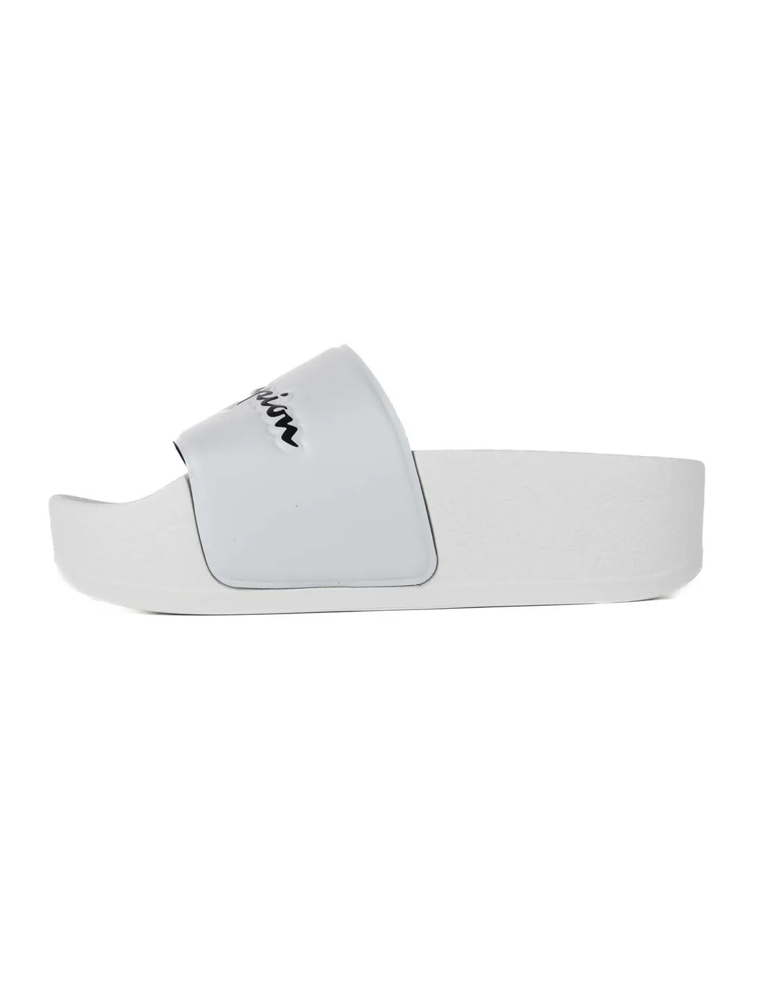 CHAMPION - Chanclas con plataforma blancas Slide Nova Mujer