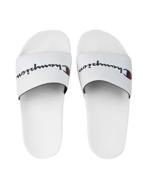 CHAMPION - Chanclas con plataforma blancas Slide Nova Mujer