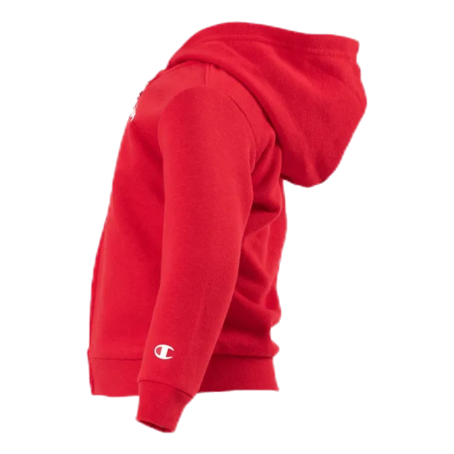 Champion Hooded Full Zip Suit Junior Red