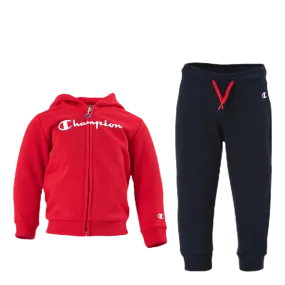 Champion Hooded Full Zip Suit Junior Red