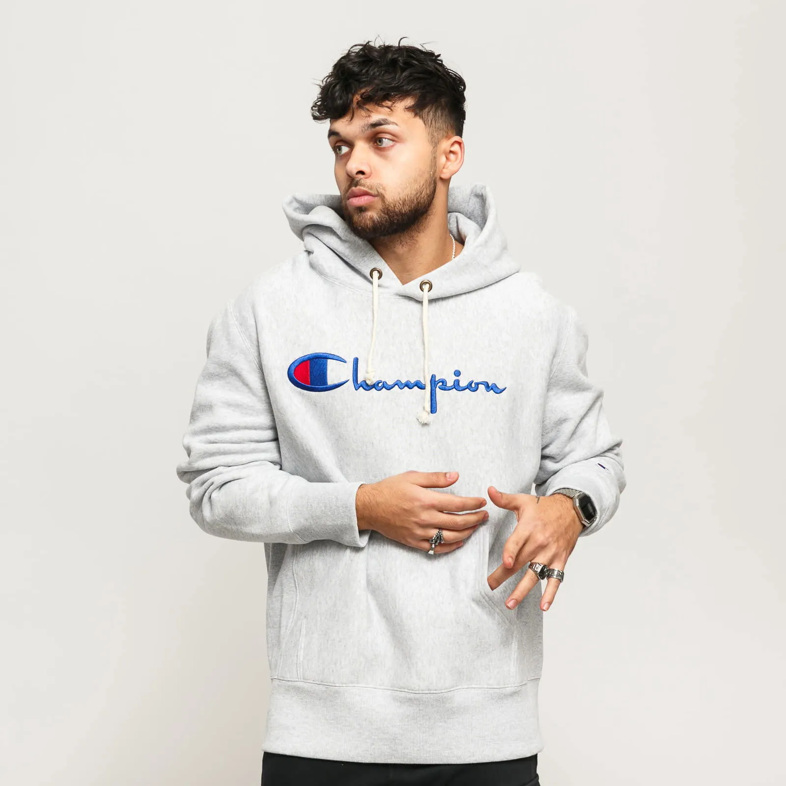 Champion Premium Script Logo Reverse Weave