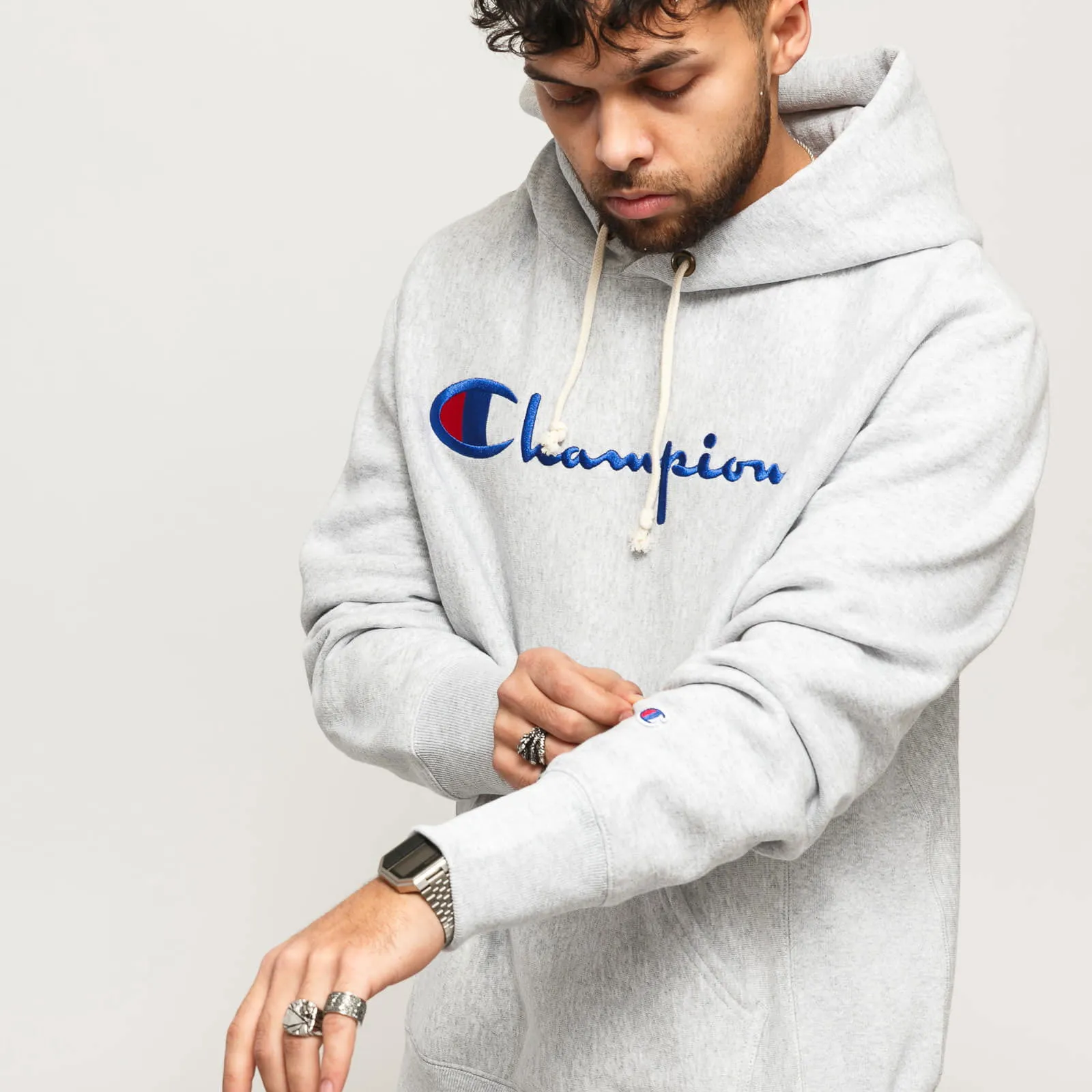 Champion Premium Script Logo Reverse Weave