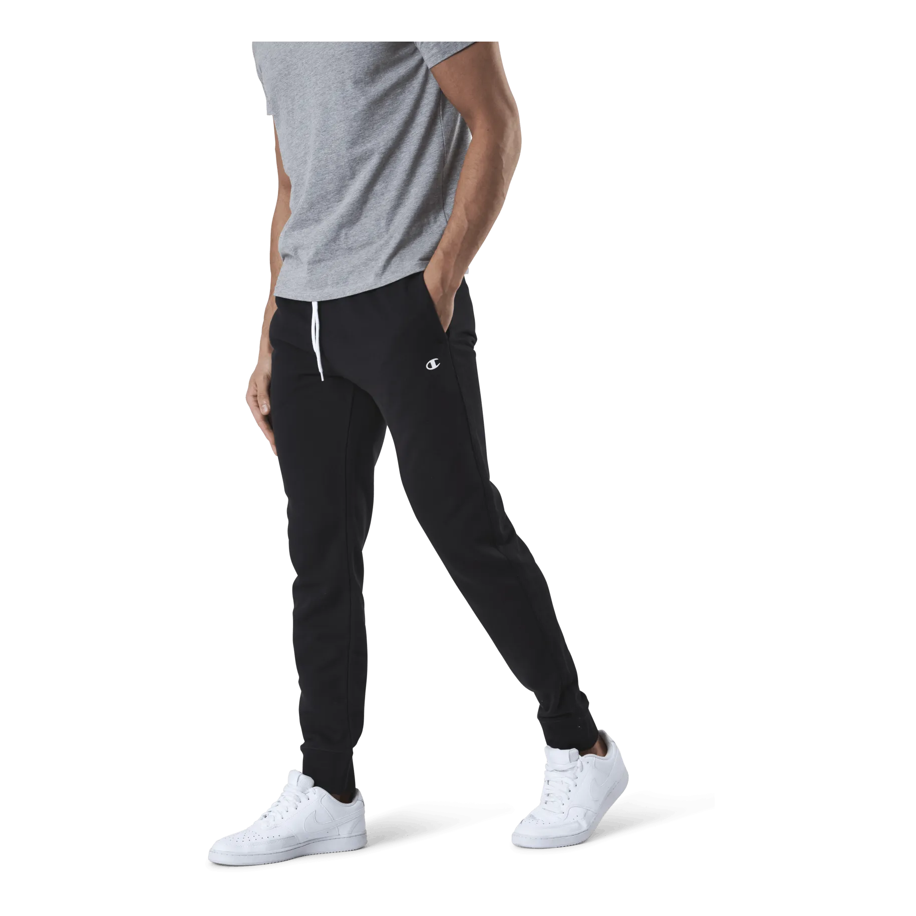 Champion Rib Cuff Pants Black