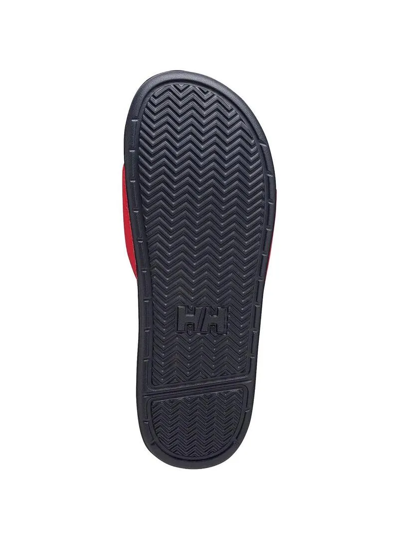 Chancla Hombre Helly Hansen Slide Marino Rojo