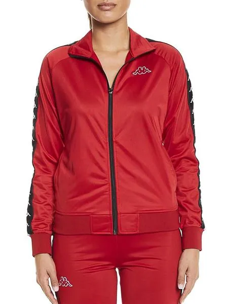 chaqueta kappa wanniston slim 222 banda rojo mujer