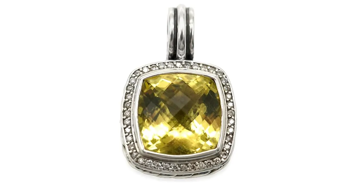 david yurman 14Colgante Realzador de Diamantes y Citrino Limón Albion de mm 