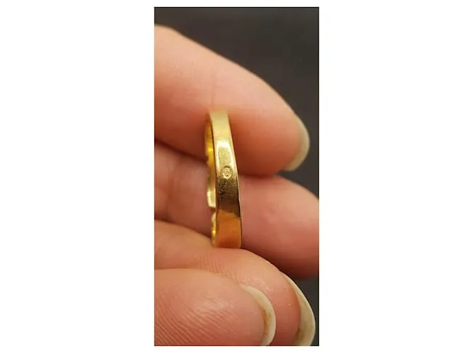 inconnue Anillo solitario de diamantes 0.12 ct + 0.08 CT T 53 Peso 3.70 grs Dorado 