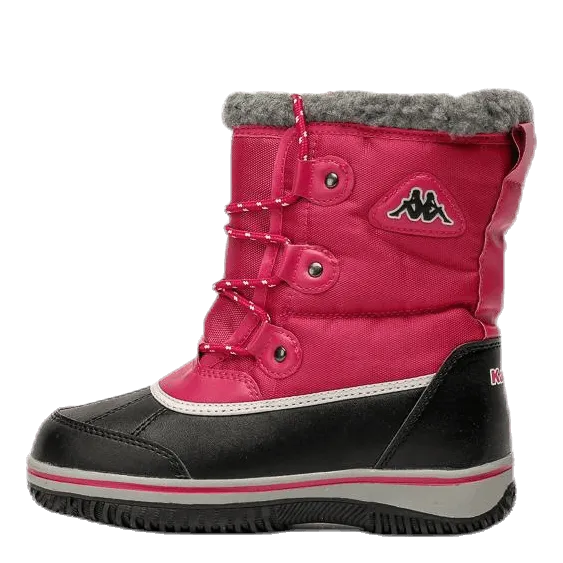 Kappa Bates Mid Cut Junior Pink/Black