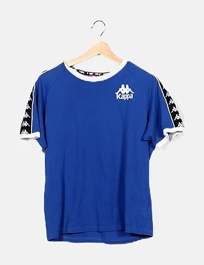 Kappa Camiseta azul eléctrico manga corta