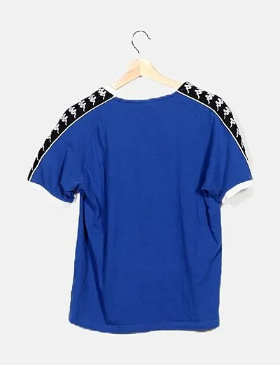 Kappa Camiseta azul eléctrico manga corta