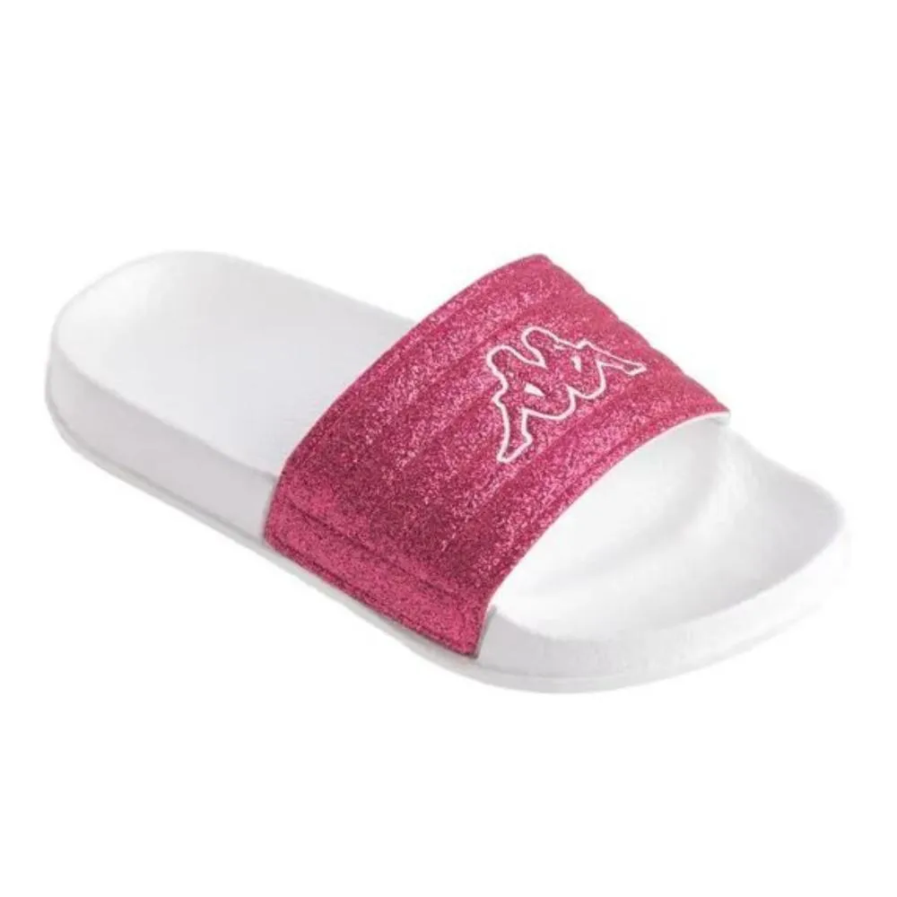 KAPPA MATESE 4 KID. 36146HW White/fuchsia glitter.