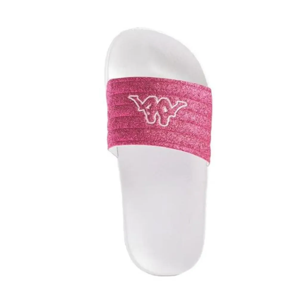 KAPPA MATESE 4 KID. 36146HW White/fuchsia glitter.