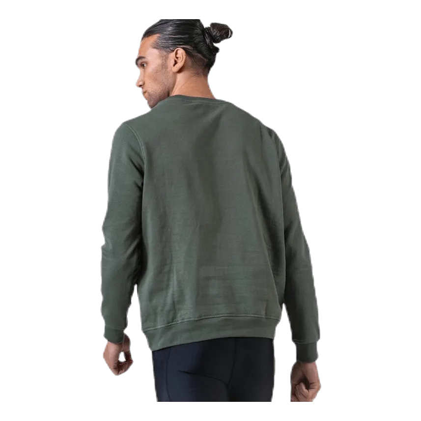 Kappa Sweat RN, Logo Airivit Black/Green