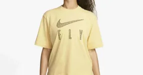 Koszulka damska Nike Swoosh Fly Boxy camiseta Wmns Lemon Wash - DV2373-753