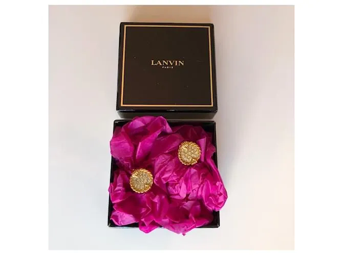 Lanvin Diamantes de imitación cosidos Dorado 