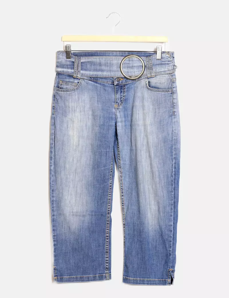 M-O-T-O Pantalón azul denim