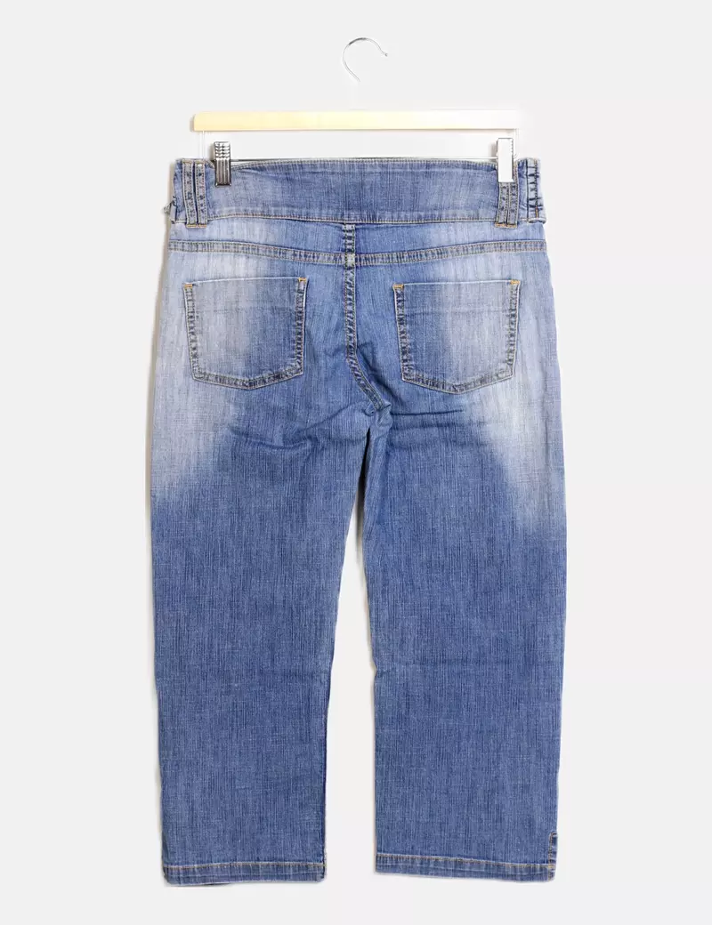 M-O-T-O Pantalón azul denim