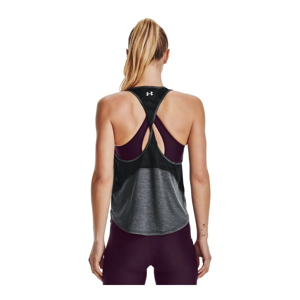 Polera Entrenamiento Mujer Under Armour Tech Sin Mangas Negro