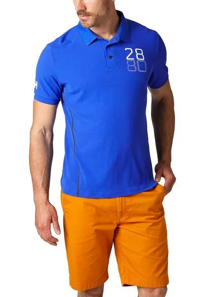 polo helly hansen racing azul para hombre